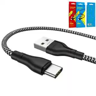 Фото товара Кабель BOROFONE BX39 Beneficial for Lightning 2,4A/1m black/white.