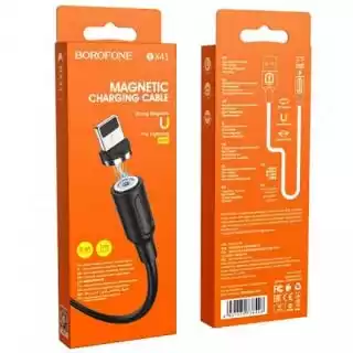 Фото товара Кабель BOROFONE BX41 Amiable magnetic for Lightning 2.4A/1m black.