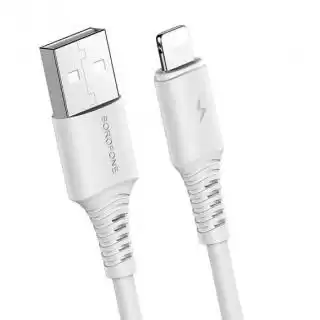 Фото товара Кабель micro USB на USB BOROFONE BX47 Coolway 2.4A, 1 м, white.
