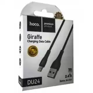 Фото товара Кабель HOCO DU24 GIRAFFE Charging Data Cable for Lightning/2,4A/1m. Black.
