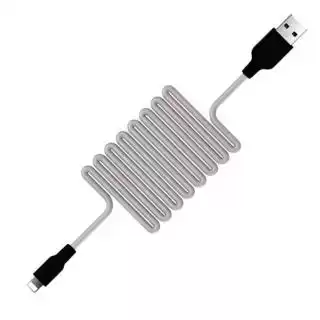 Фото товара Кабель Lightning на USB 20W, 3A, 1 м. HOCO X21 Plus Silicone PD белый, для зарядки мобильных телефонов iPhone