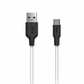 Фото товара Кабель Lightning (iPhone) на Type-C PD 2,1A 1 м, HOCO X21 Silicone белый, для быстрой зарядки мобильных телефонов iPhone