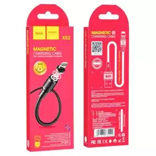 Фото товара Кабель HOCO X52 Sereno magnetic charging cable for Lightning 2,4A/1m Black.
