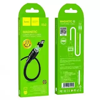 Фото товара Кабель HOCO X52 Sereno magnetic charging cable for Micro 2A/1m. Black.