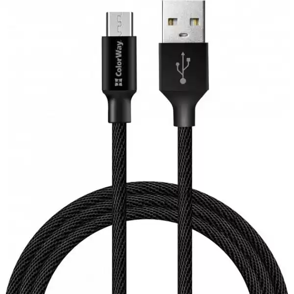 Кабелі ColorWay Micro USB CW-CBUM009-BK - зображення 1