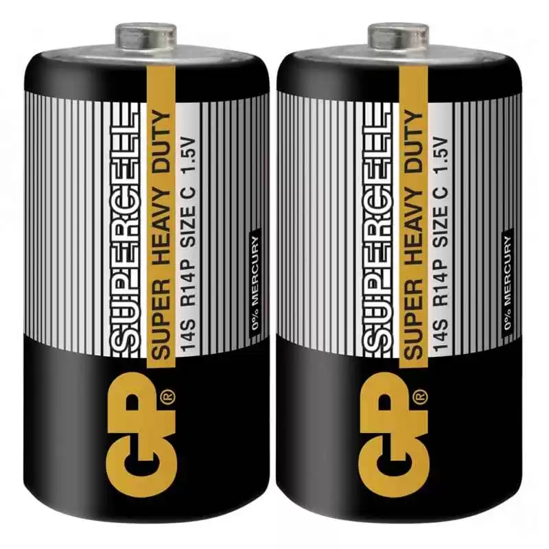 Батарейка C R14, GP Supercell, 1,5 V, уп. 1/1, аналоги: LR14, UM2, 13, 14, 14D - зображення 1