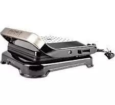 Фото товара Гриль-барбекю электрический Grunhelm G2013 мощность 2 кВт (антипригарное покрытие, рифленая поверхность, панели нагреваются до 210 градусов)