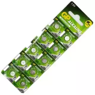 Фото товара Батарейка AG3 GP, 1.5 V, щелочная, бл. 10/1, аналоги: LR41, 192, 384, 392, SR41, G3, V3GA