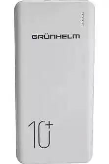 Power Bank GRUNHELM, GP-03AW, 10000mAh портативная батарея, белая - изображение 1