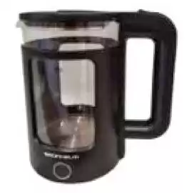 Фото товара Чайник электрический GRUNHELM EKG-18100SB стеклянный, черный, 1,8 л, дисковый, 1500 Вт