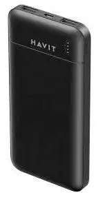 Фото товара Power Bank Havit HV-HK401 10000mAh, 2*USB, microUSB, TYPE-C, черный