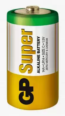 Батарейка C LR14, GP Super Alkaline, 1,5 V, лужна, уп. 24/2/1, аналоги: R14, UM2, 13, 14, 14D - зображення 1