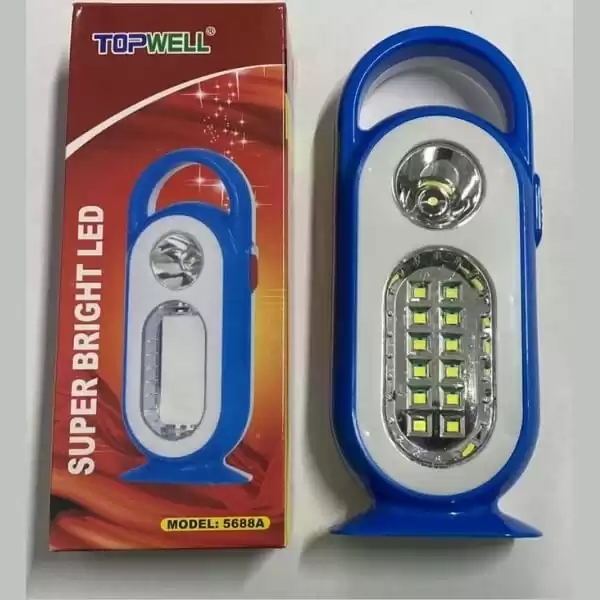 Фонарь светодиодный TOPWELL 5688A, питание батарейки АА 3 шт. - изображение 1