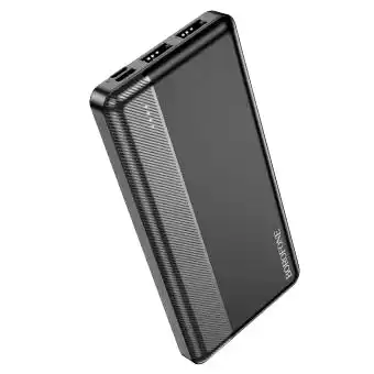 Повербанк Borofone BJ24, 10000 mAh, внешний аккумулятор, черный - изображение 1