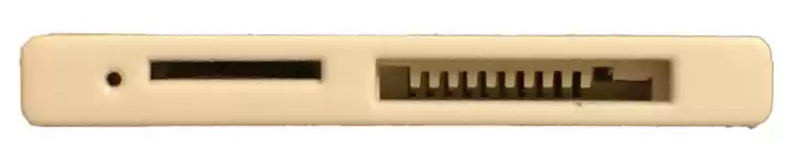 Картрідер USB CR-04 SD, SD Extreme, MMC, SD-Ultrall, HS-MMC, SD-mini, T-Flash, тонкий білого кольору - зображення 3