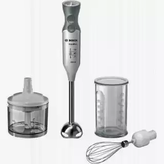 Фото товара Блендер Bosch MSM66150 мощность 600 Вт, мерный стакан 600 мл, чаша с измельчителем и венчик для взбивания кремов
