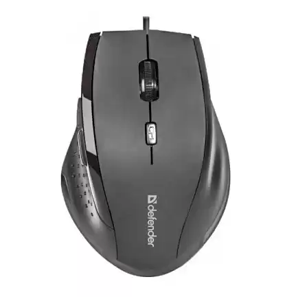 Мышь проводная Defender MM-362 Accura, USB, черная, для компьютера и ноутбука - изображение 1