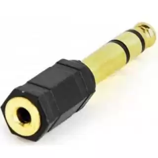 Фото товара Переходник аудио Cablexpert 6,35 мм (папа) для электрогитар и аудиомикшеров на 3,5 мм (мама) для наушников и компьютерных звуковых карт