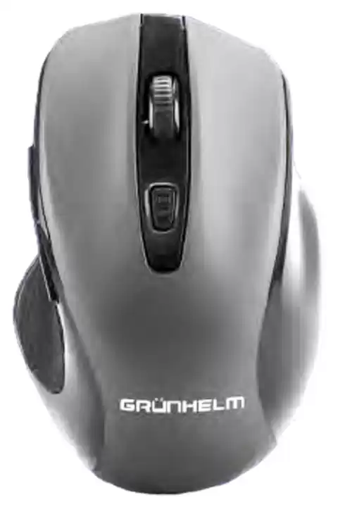 Миша бездротова Grunhelm M-G556WL, USB, чорно-сіра, для компʼютера та ноутбука - зображення 1