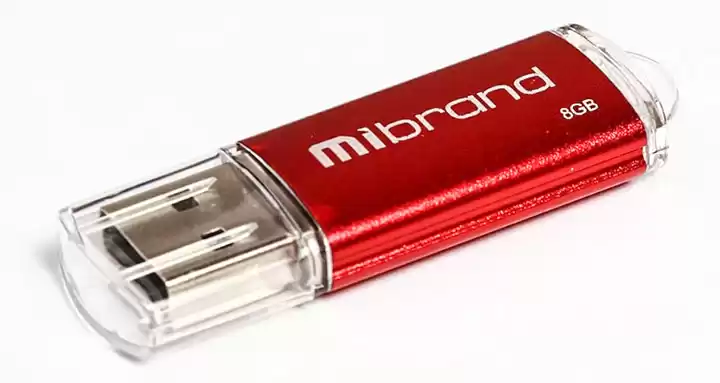 Флешка 8 Гб Mibrand Cougar USB 2.0 червона - зображення 1