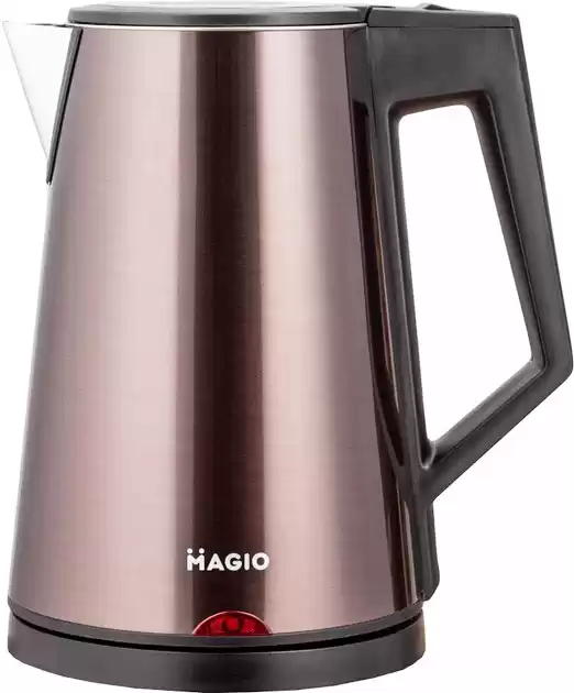 Електрочайник MAGIO МG-987 1.7 л, 1800 Вт, дисковий, двошаровий корпус з нержавіючої сталі - зображення 1