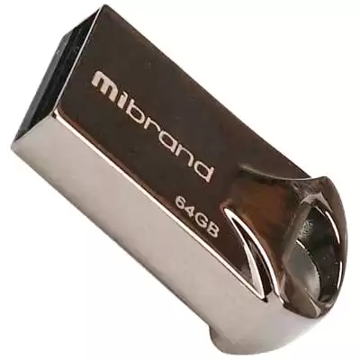Флешка 64 Гб Mibrand Hawk чорна, USB накопичувач - зображення 1