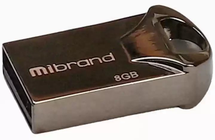 Флешка 8 Гб Mibrand Hawk чорна, USB накопичувач - зображення 1