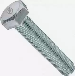 Фото товара Болт 8*60 мм DIN 933 оцинкованный