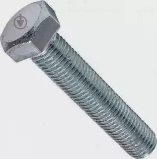 Фото товара Болт 8*40 мм DIN 933 оцинкованный