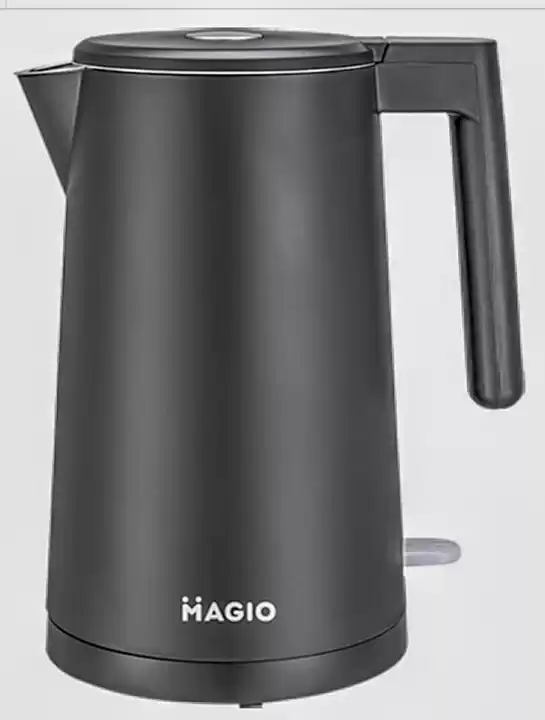 Електрочайник MAGIO МG-491 1.7 л, 1850 Вт, дисковий, двошаровий корпус з нержавіючої сталі - зображення 1