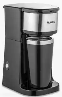 Фото товара Кофеварка капельная Magio MG-449, 750 Вт, 0.42 л, пластик, термокружка в комплекте