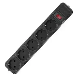 Фото товара Сетевой удлинитель Maxxter SPM5-G-15B с фильтром на 5 розеток, длина кабеля 4,5 м