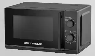 Фото товара Микроволновая печь GRUNHELM 20MX730-B, черная, 20 л, 800 Вт, механическая