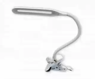Фото товара Лампа настольная 206 прищепка, белая (питание от USB)