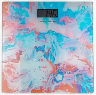 Фото товара Весы напольные GRUNHELM BES-PAT20, стеклянные, квадратные, до 180 кг