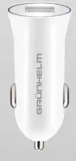 Фото товара Зарядное устройство для телефона 5 В, 1.5 А, білий, 1*USB Grunhelm GCC-08