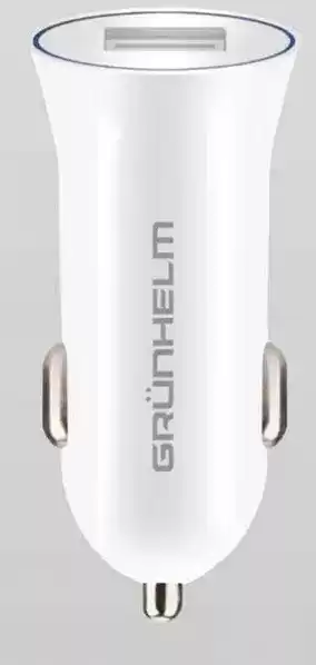 Зарядное устройство для телефона 5 В, 1.5 А, білий, 1*USB Grunhelm GCC-08 - изображение 1