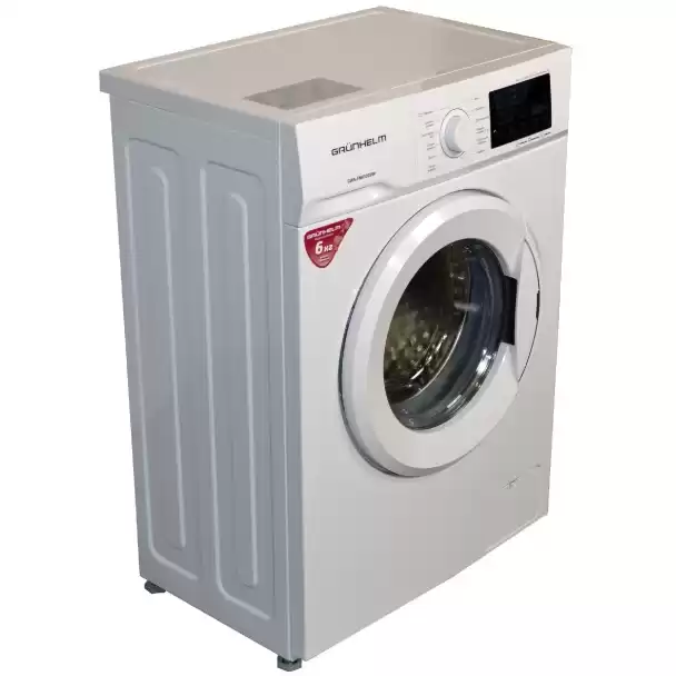 Фото товара Стиральная машина автомат Grunhelm GWS-FN610D2W белая, 6 кг, 1000 об., дисплей
