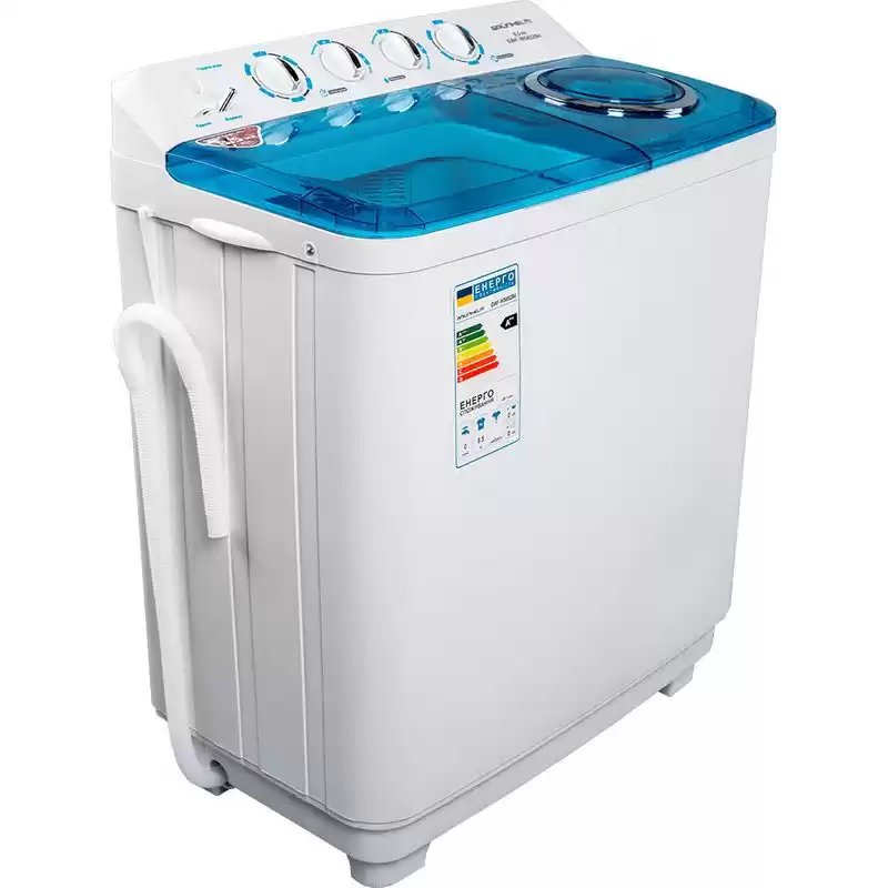 Фото товара Стиральная машина полуавтомат Grunhelm GWF-WS852B4 бело-синяя, 8.5 кг