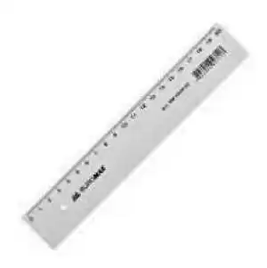 Фото товара Линейка 15 см пластиковая прозрачная Buromax