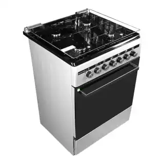 Фото товара Плита газоелектр. FLG6612G 60см. сіра, дзеркальна кришка (GRUNHELM)