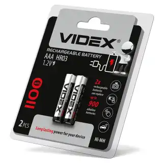 Фото товара Аккумулятор AAA Videx R3 1100mAh double blister/2pcs 20/200