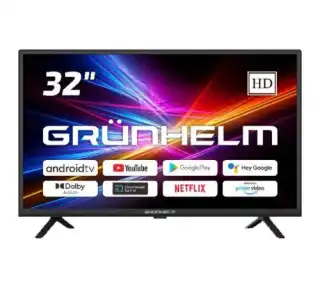 Фото товара Телевизор 32" (81 см) GRUNHELM 32H300-GA11V T2, SMART TV, HD Google android 11.0, color box, voice RC