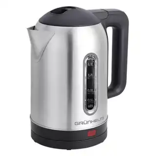Фото товара Электрочайник GRUNHELM EKS-1928 з нержавейки, 1.8 літра, 1.5 кВт, дисковый