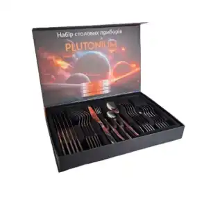 Фото товара Набор столовых приборов 24 шт. Plutonium GUSTO GT-SFKS02-24