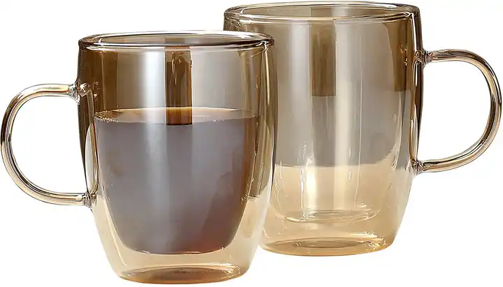 Набор чашек Vittora VT-5305-270 Gold, 270 мл с двойным дном, 2 шт. - изображение 1