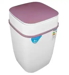 Фото товара Стиральная машина Grunhelm GWB-W501-P 5 кг, полуавтомат, 59x36x36 см, бело-розовая