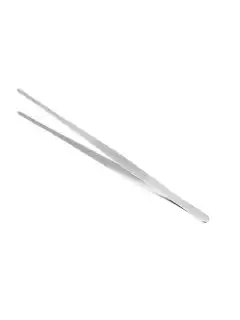Фото товара Пинцет 30 см прямой с закруглением из нержавеющей стали