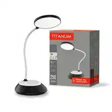 Фото товара Настольная лампа LED Titanum TLTF-022B 7W 3000-6500K USB, черная с встроенным аккумулятором