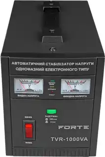 Фото товара Стабилизатор напряжения Forte TDR2000VA, релейного типа, мощность 2000 ВА, точность 8%, вес 5,33 кг